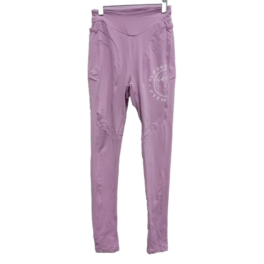 Gymshark Womens Legacy Fitness Legging Small Purple Panel Logo‎ Activewear